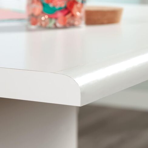 Sauder Miscellaneous Storage Craft & Sewing Armoire, L: 35.11" x W: 21.81" x H: 61.58", Glacier White finish in Kuwait