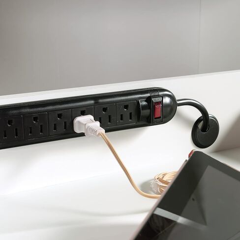 Sauder Miscellaneous Storage Craft & Sewing Armoire, L: 35.11" x W: 21.81" x H: 61.58", Glacier White finish in Kuwait