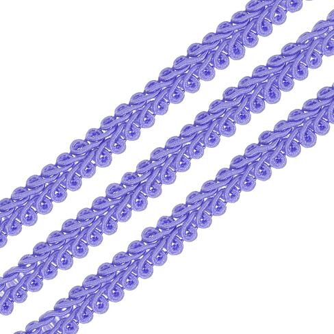 Uxcell Gimp Braid Trim ، 49 ياردة × 1/4 "(8 ملم) تلاشي المفروش in Kuwait