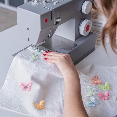 18pcs 9 Colors Butterfly Lace Patches Double Layer Organza Appliques Sew On Decorative Embroidery for Wedding Bride Dress Clothes Jeans Hat Backpacks Pants Curtain Ornaments in Saudi Arabia