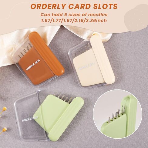 3 Pack Portable Travel Magnetic Sewing Needles Case with 5 Sizes 30 PCS Sewing Sharp Needles Hand Quilting Needles,Embroidery Needles Magnetic Needle Holder for Hand Sewing Art Crafts Repair in Saudi Arabia