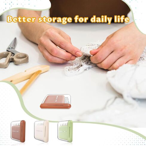 3 Pack Portable Travel Magnetic Sewing Needles Case with 5 Sizes 30 PCS Sewing Sharp Needles Hand Quilting Needles,Embroidery Needles Magnetic Needle Holder for Hand Sewing Art Crafts Repair in Saudi Arabia