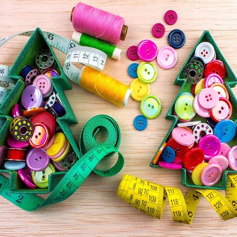1000 Pcs Resin Buttons, Assorted Sizes Round Craft Buttons for Sewing DIY Crafts,Children's Manual Button Painting, Mixed Colors in Kuwait