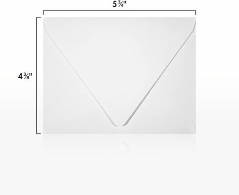 مغلفات دعوة من LUXPaper مقاس A6 | 4 3/4 بوصة × 6 1/2 بوصة | أبيض ساطع | 70 رطل. نص | 50 الكمية in Saudi Arabia