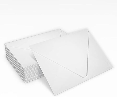 مغلفات دعوة من LUXPaper مقاس A6 | 4 3/4 بوصة × 6 1/2 بوصة | أبيض ساطع | 70 رطل. نص | 50 الكمية in Saudi Arabia