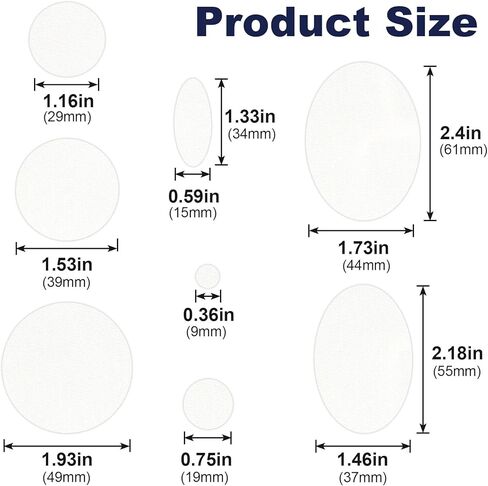 16 pcs بقع سوداء أسفل سترة ، بقع نايلون لاصقة ذاتية ، بقع نسيج مقاومة للماء للملابس ، الخيام ، السترات المنتفخة - البيضاوي ، الجولة ، 2 ورقة in Kuwait