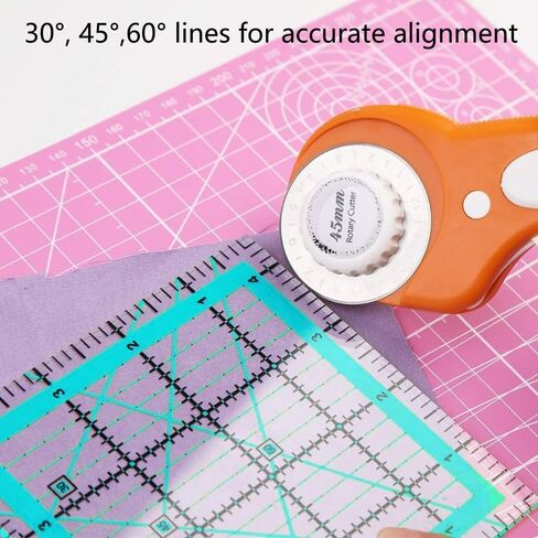 Quilting Rulers,Quilting Templates Square Ruler (4.5", 6", 9.5", 12.5"),Quilting Rulers Acrylic Rulers Fabric Cutting Ruler for Quilting and Sewing in Kuwait