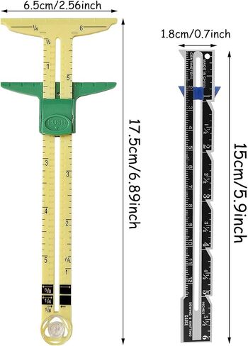 YEQIN 5-in-1 Sliding Gauge Measuring Sewing Tool in Saudi Arabia