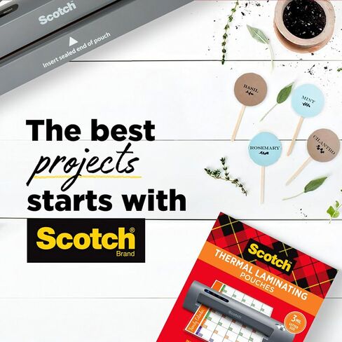 Scotch Thermal Laminating Pouches, 200 Count, Clear, 3 mil., Ideal Office or School Supplies, Fits Letter Sized Paper (8.9 in. × 11.4 in.) in Kuwait