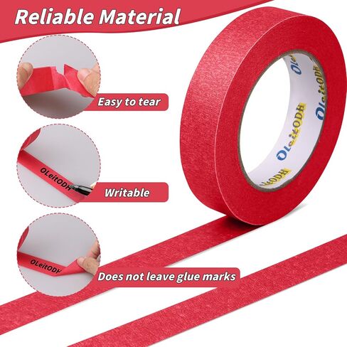 12 Rolls Colored Masking Tape-1 inch x 660 Yards Painters Tape, Rainbow Colors Rolls Bulk Kids Colorful Paper Marking Tape Decorative Arts Crafts Labeling DIY School Classroom Supplies in Saudi Arabia