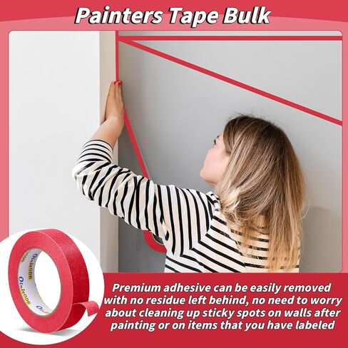 12 Rolls Colored Masking Tape-1 inch x 660 Yards Painters Tape, Rainbow Colors Rolls Bulk Kids Colorful Paper Marking Tape Decorative Arts Crafts Labeling DIY School Classroom Supplies in Saudi Arabia