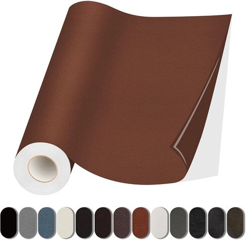 Leather Repair Patch, 17X79 inch Self Adhesive Leather Repair, Large Leather Repair Tape for Couches, Furniture, Car Seats, Cabinets, Wall, Handbags （Black, 17X79 inch） in Saudi Arabia