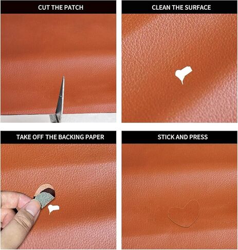 Leather Repair Patch, 17X79 inch Self Adhesive Leather Repair, Large Leather Repair Tape for Couches, Furniture, Car Seats, Cabinets, Wall, Handbags （Black, 17X79 inch） in Saudi Arabia