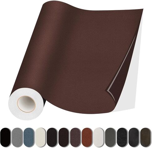 Leather Repair Patch, 17X79 inch Self Adhesive Leather Repair, Large Leather Repair Tape for Couches, Furniture, Car Seats, Cabinets, Wall, Handbags （Black, 17X79 inch） in Saudi Arabia