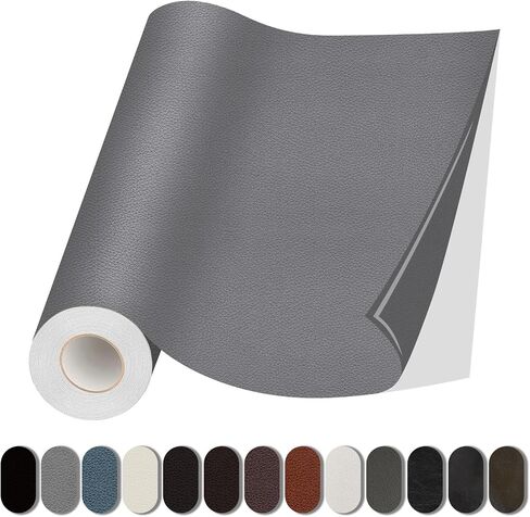 Leather Repair Patch, 17X79 inch Self Adhesive Leather Repair, Large Leather Repair Tape for Couches, Furniture, Car Seats, Cabinets, Wall, Handbags （Black, 17X79 inch） in Saudi Arabia
