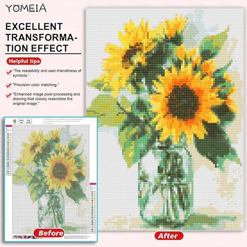 YOMEIA 5D Diamond Painting Kit for Adults - Full Drill Round Diamonds Art with Elegant Girl in Rain (16x12 inch) DIY Craft for Stress Relief, Home Wall Decor & Gift for Women Beginners in Saudi Arabia