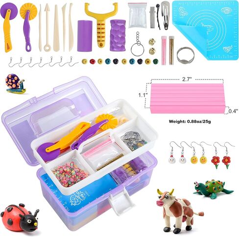 Polymer Clay Sets,50 Colors Modeling Clay for Kids,Oven Bake Clay DIY MODL Clay with Sculpting Tools and Accessories,for Kids Adult and Artist Friendly Christmas Gifts in Saudi Arabia
