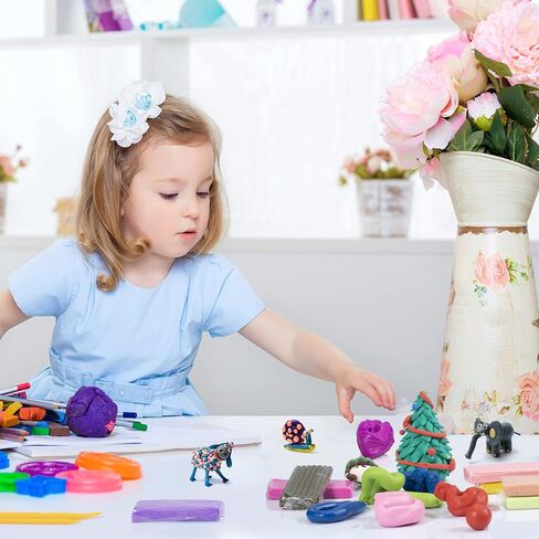 Polymer Clay Sets,50 Colors Modeling Clay for Kids,Oven Bake Clay DIY MODL Clay with Sculpting Tools and Accessories,for Kids Adult and Artist Friendly Christmas Gifts in Saudi Arabia