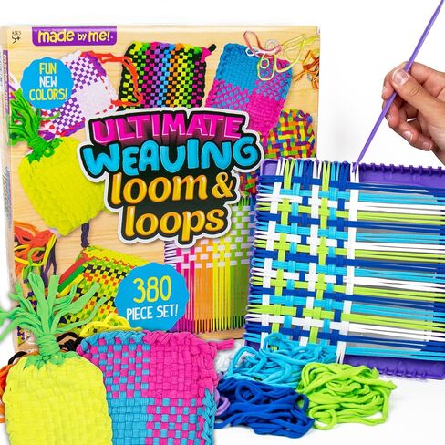 Made By Me Craft Loops Refill, Includes 210 Weaving Loom Loops in 7 Vibrant Colors, Potholder Loops, Loom Refill Loops, DIY Craft Loop Refill Kit, Craft Kits for Kids in Kuwait
