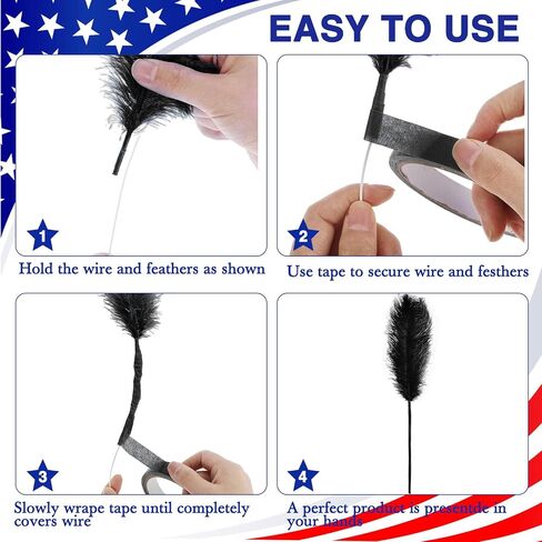Natural Ostrich Feather Making Kit Casino Theme Ostrich Plume for Las Vegas Party Decoration Wedding Centerpieces Decor Floral Arrangement Vase (30 Pcs,Yellow, Green, Purple,12-14 Inch) in Saudi Arabia