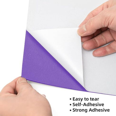MEARCOOH Self Adhesive Foam Sheets, White 9x12 Inch 2mm Sticky Eva Foam Paper for Crafts Cardmaking Photo Frames Classroom Scrapbooking Christmas Crafts (White 10 Sheets) in Saudi Arabia