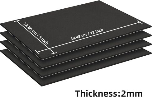 MEARCOOH Self Adhesive Foam Sheets, White 9x12 Inch 2mm Sticky Eva Foam Paper for Crafts Cardmaking Photo Frames Classroom Scrapbooking Christmas Crafts (White 10 Sheets) in Saudi Arabia