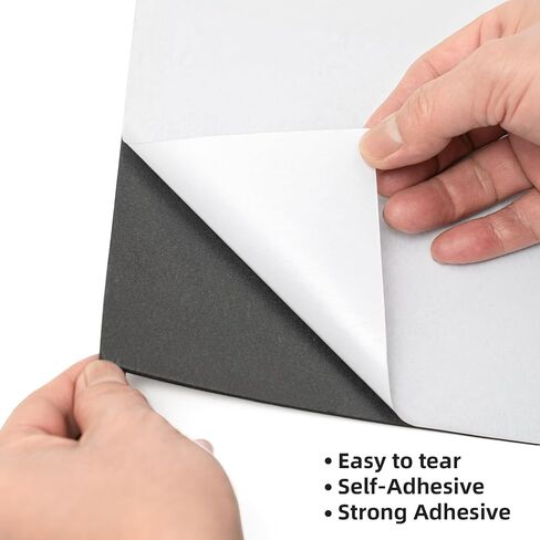 MEARCOOH Self Adhesive Foam Sheets, White 9x12 Inch 2mm Sticky Eva Foam Paper for Crafts Cardmaking Photo Frames Classroom Scrapbooking Christmas Crafts (White 10 Sheets) in Saudi Arabia