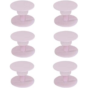 6 Sets Replacement Rivets Button Strap Compatible for Clog Shoe Strap 16mm Size Rivets Repair (Black)