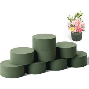 12 Pcs Floral Foam Blocks, Green Wet and Dry Flower Foam for Fresh and Artificial Flower Arrangement Plant Foam Bricks Florist Supplies Arts Crafts DIYs Wedding (5.5" L x 3.1" W x 1.7" H)