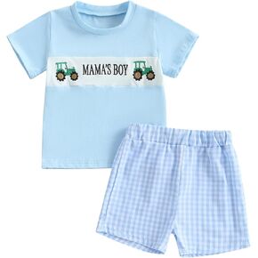 Toddler Boy Clothes Baby Boy Outfits Summer Short Sleeve T Shirts Athletic Shorts Newborn Boys' Clothing Sets in Kuwait