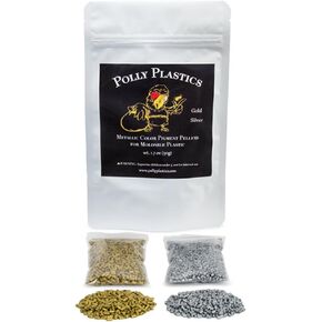 Professional-Grade Moldable Plastic Pellets by Polly Plastics - Cosplay & Hobbyist Supplies for Crafting, Repairs, and More - Re-Seal Bag with Idea Booklet (7 oz)