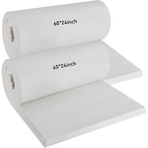 Amylove 2 Pcs Ceramic Fiber Insulation Blanket 60 x 24 x 1 Inch High Density Heat 2600f High Temperature Insulation for Stoves, Kilns, Forges, Fire Bricks, Boilers, Pizza Ovens