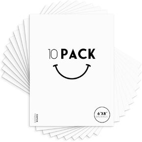 Golden State Art, 11x14 White Backing Board, Backer Boards for Frame, Picture (10 Pack)