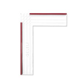 Paper Positioning Tool - Gel Plate Printing Placement Tool Paper Alignment Layering for Gel Printing Printmaking Card Making Supplies, L Square Ruler (Red, Large: 19 x 25 cm(7.5 x 10 in))