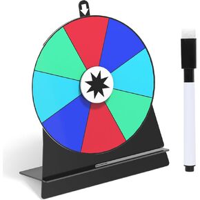Zhooge Award Wheel Wheel for Juds - Roulette Roulette Spinner of Fortune Spin the With With Dry Erase Marker for Fortune Spinning Game و Tradeshow (12 بوصة)