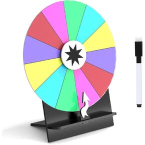 Zhooge Award Wheel Wheel for Juds - Roulette Roulette Spinner of Fortune Spin the With With Dry Erase Marker for Fortune Spinning Game و Tradeshow (12 بوصة) in Kuwait