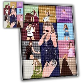 Letish 5D Diamond Painting للبالغين ، مجموعات الطلاء DIY Diamond ، مجموعة أدوات الطلاء الماس للفنون المنزلية للفنون (مثقاب متعدد الألوان) in Saudi Arabia
