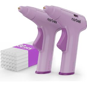 Cordless Hot Glue Gun Kit with 30 Pcs Sticks,Less Drip Nozzle,12s Preheating,2Ah Battery,Auto Shut-Off,for School Crafts DIY Arts Project Home Repairs Party Decorations (Grey*2) in Kuwait