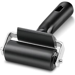 Rubber Roller, Ideal for Anti Skid Tape Construction Tools, Print, Ink and Stamping Tools (8-Inch, Black)