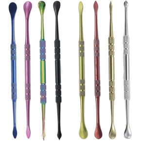 Joyangy 16-Pack Multicolor Wax Carving Tools Set, Stainless Steel Double-Ended Sculpting Spoons and Carving Pens, 4.6 inch Wax Scoop Tool Ideal for Clay and Wax Art (Rainbow, Black, Silver, Gold)