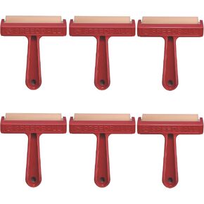 Speedball Pop-in Soft Rubber Brayer, 4-Inch Roller for Block Printing, Relief Printing, and Mixed Media Art