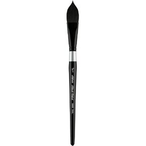 Silver Brush Limited 3009S-3/4 Black Velvet Oval Wash Paintbrush for Watercolor, Gouache, Inks, & Dyes, Size 3/4 Inch, Short Handle