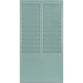 uPunch Time Card Rack, 24 Pockets, Gray