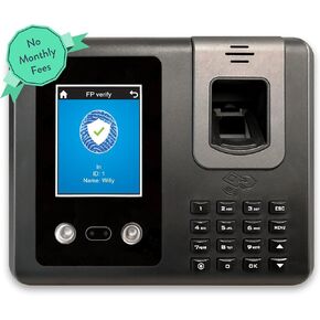 Acroprint BioTouch Self-Contained Automatic Biometric Fingerprint/Proximity Time Clock (No Monthly Fee)
