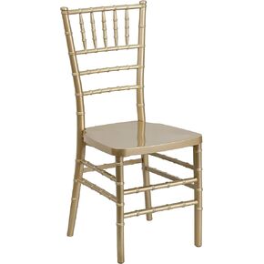 Flash Furniture Hercules Premium Series Chiavari Chairs for Formal Events and Banquets, Commercial/Residential All-Occasion Chairs, Set of 2, Gold