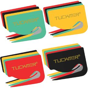 4 Pk Letter Opener Envelope Slitter - Mail Opener for Women, Men, Office, Home & Business. Envelope Opener with Safety Concealed Razor Blade and Guiding Tip for Perfect Cut - Set of 4 (Colors)