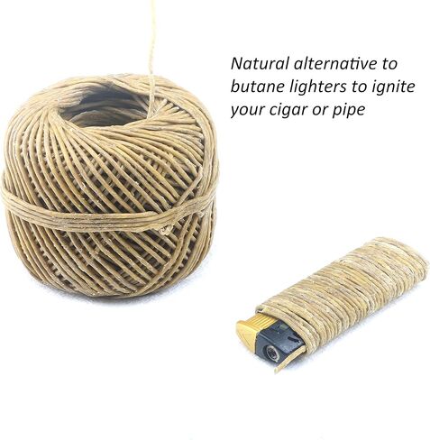 MILIVIXAY Hemp Wick with Natural Beeswax Coating, Edible Grade Beeswax, 200 FT Spool, Standard Size (1.0mm),Unbleached, Un-Dyed and 100% Organic. in Saudi Arabia