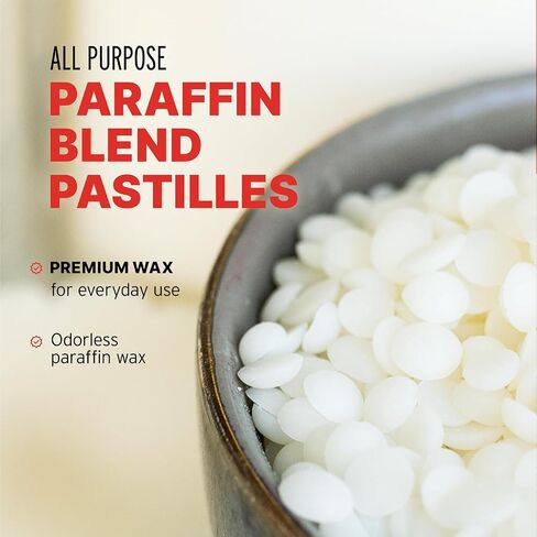 Blended Waxes, Inc. Paraffin Wax Pastilles, Multi-Purpose Paraffin Wax for Candle Making, Unscented Wax Melts, Useful for Lubricating, Waterproofing, Canning and More, 10 lb Pack in Saudi Arabia