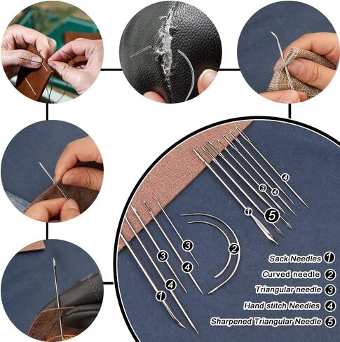 BUTUZE Upholstery Repair Kit, Leather Sewing Kit, Sewing Waxed Thread in Kuwait