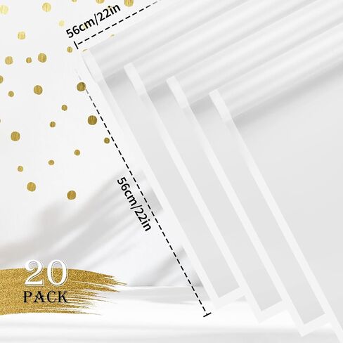 20 Sheets Flower Wrapping Paper - Waterproof Floral Bouquet Wrapping Paper Black Korean Florist Supplies Packaging Paper for DIY Crafts Wedding Birthday Gift in Saudi Arabia